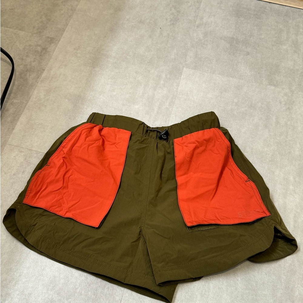 Olive and Orange Stoic Hiking Shorts